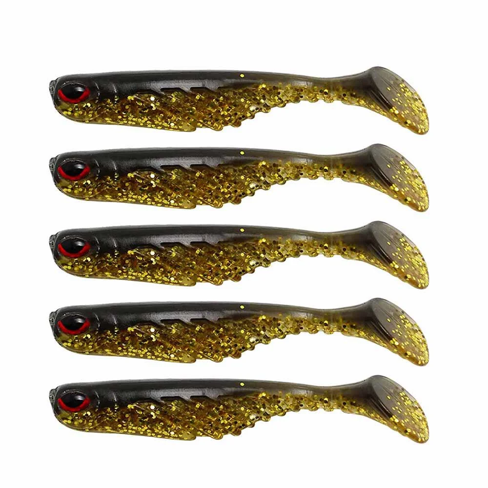 

5PCS/Lot T tail Road Soft Bait Silicone Bait Jigging Wobblers Fishing Lure 7cm/2.9g Worm Odorless Sea Bass Fishing Tackle