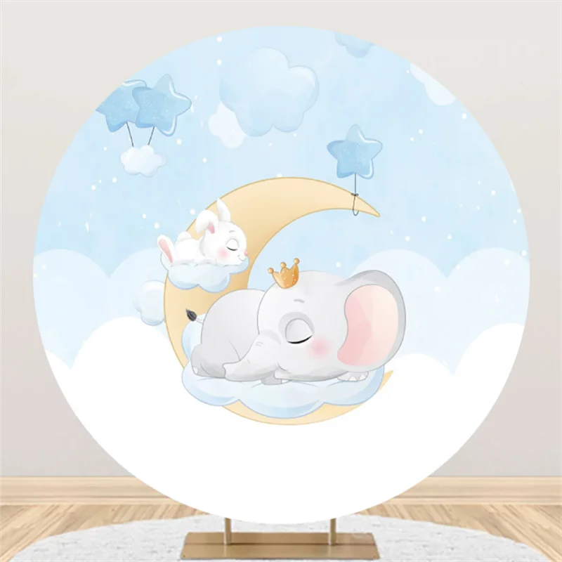 Happy Birthday Background Circle Photo Backdrop Cute Rabbit Elephant Baby Shower Party Elastic Round Stand Cover Banner Studio
Happy Birthday Background Circle Photo Backdrop Cute Rabbit Elephant Baby Shower Party Elastic Round Stand Cover Banner Studio