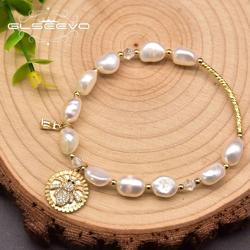 GLSEEVO Natural White Pearl Female Bracelet Woman Handmade Design Wedding Birthday Luxury Flower-Shaped Bracelet Jewelry GB0960
GLSEEVO Natural White Pearl Female Bracelet Woman Handmade Design Wedding Birthday Luxury Flower-Shaped Bracelet Jewelry GB0960