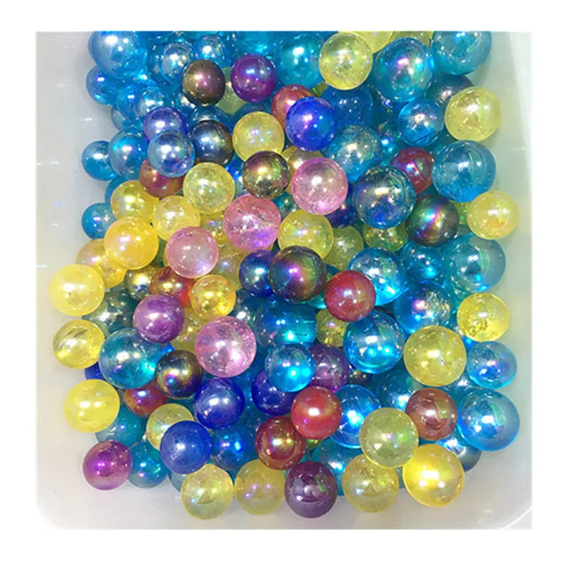 

Colorful Aura Clear Quartz Ball New Arrivals Natural Crystals Spheres Healing Stones For Home Decoration