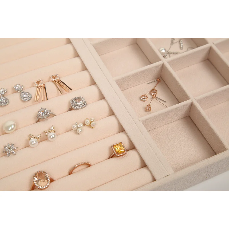 Removable Jewelry Display Tray Organizer for Putting Ear Studs Earrings Rings Pendant Necklace Jewelry Storage Box Case 
Removable Jewelry Display Tray Organizer for Putting Ear Studs Earrings Rings Pendant Necklace Jewelry Storage Box Case