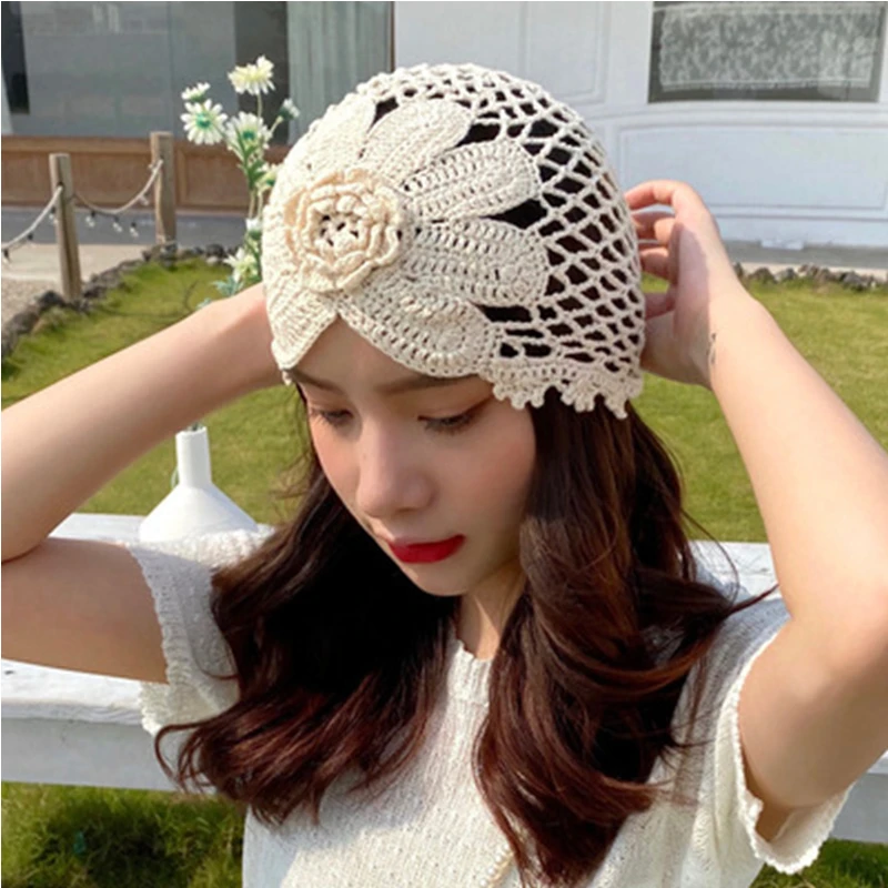 Hand-knitted hat women's retro hand crochet hat autumn and winter hollow out Baotou hat all-match crochet flower beanie hat
Hand-knitted hat women's retro hand crochet hat autumn and winter hollow out Baotou hat all-match crochet flower beanie hat