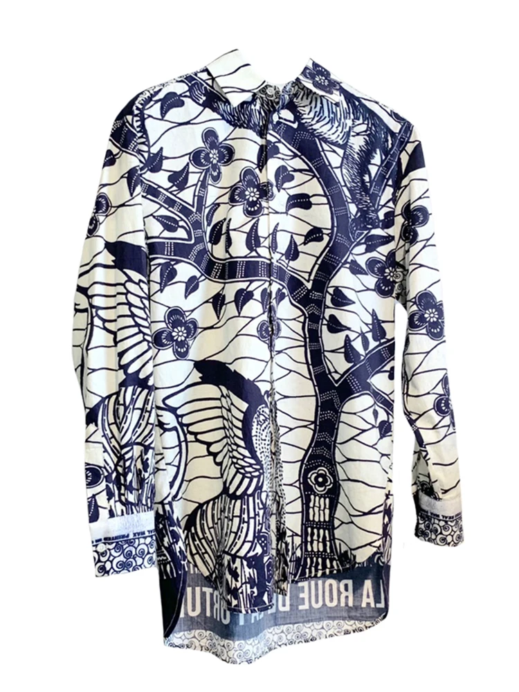 Free shipping heavy craft jungle printing long-sleeved shirt ladies spring new retro versatile loose front short back long
Free shipping heavy craft jungle printing long-sleeved shirt ladies spring new retro versatile loose front short back long