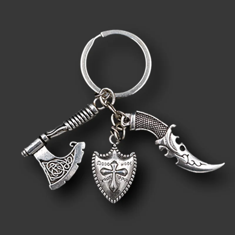 1pcs Silver Plated Metal Saber Tomahawk Keychain Military Shield Keychain Creative Handmade Keychain A1526
1pcs Silver Plated Metal Saber Tomahawk Keychain Military Shield Keychain Creative Handmade Keychain A1526