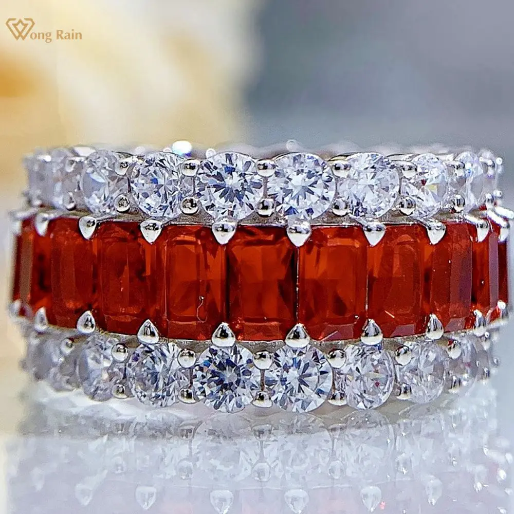 Wong Rain 100% 925 Sterling Silver Ruby Created Moissanite Diamonds Gemstone Wedding Band Vintage Rings Fine Jewelry Wholesale
Wong Rain 100% 925 Sterling Silver Ruby Created Moissanite Diamonds Gemstone Wedding Band Vintage Rings Fine Jewelry Wholesale