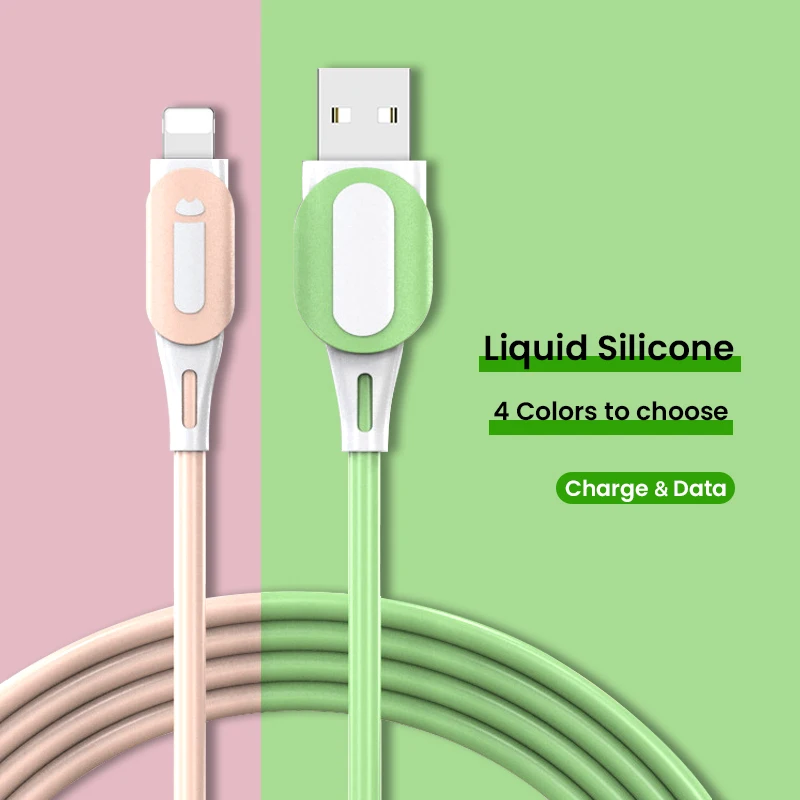 2.4A USB Cable Fast Charging Mobile Phone Charger Data Cord For iPhone 12 11 Pro Max Xs Xr X 8 7 6s 6 Plus SE 5s Liquid Silicone
2.4A USB Cable Fast Charging Mobile Phone Charger Data Cord For iPhone 12 11 Pro Max Xs Xr X 8 7 6s 6 Plus SE 5s Liquid Silicone