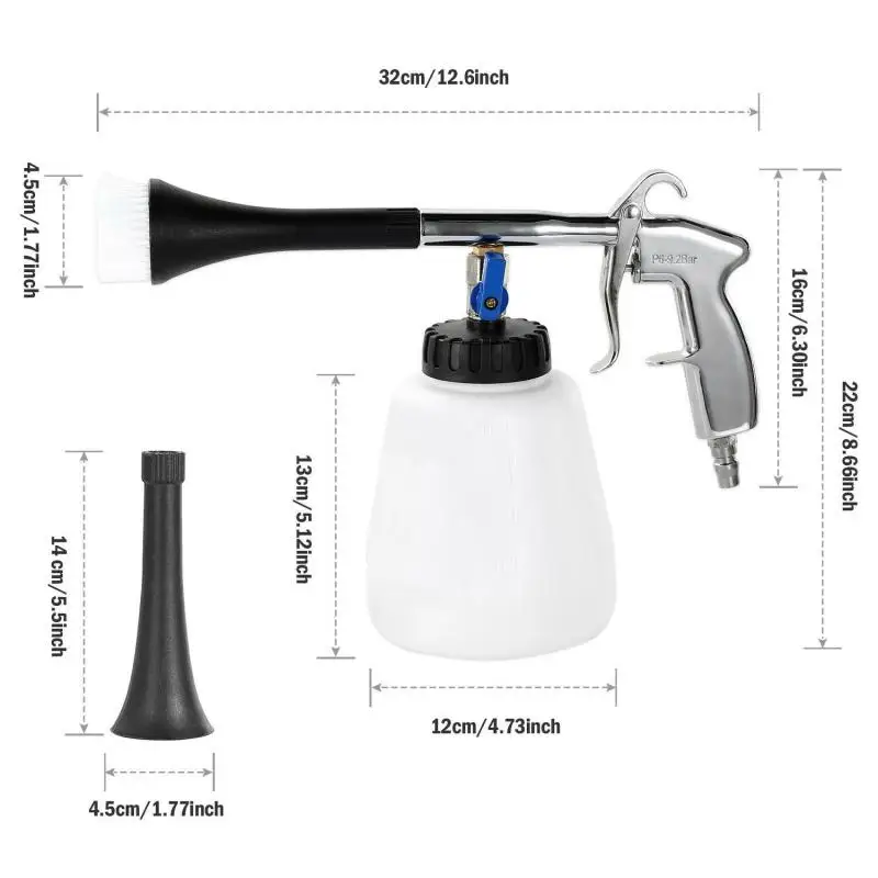 Car Cleaning Foam Gun Tornador Washer Potable Interior & Exterior Deep Cleaning Gun 1L Water Tank For Glass Leather Cleaning
Car Cleaning Foam Gun Tornador Washer Potable Interior & Exterior Deep Cleaning Gun 1L Water Tank For Glass Leather Cleaning