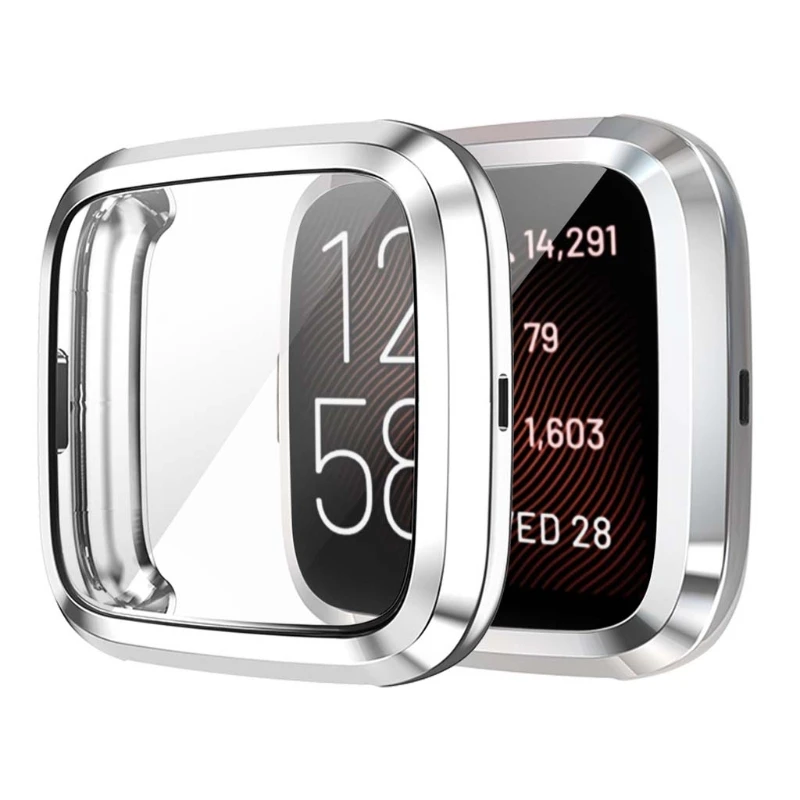 Screen Protector Case for -Fitbit Versa2 Versa2 SE All-Around Ultra Slim Soft TPU Plating Watch Cover Protective Bumper Shell
Screen Protector Case for -Fitbit Versa2 Versa2 SE All-Around Ultra Slim Soft TPU Plating Watch Cover Protective Bumper Shell