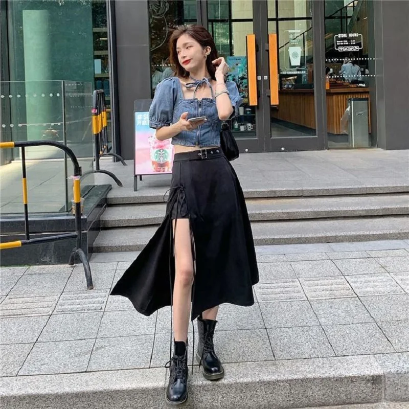 Summer Korean High Waist Skirts Black Gothic Sexy Cute Skirt Women Uniform Students Clothes Y2K 90S clothes vintage accessory
Summer Korean High Waist Skirts Black Gothic Sexy Cute Skirt Women Uniform Students Clothes Y2K 90S clothes vintage accessory