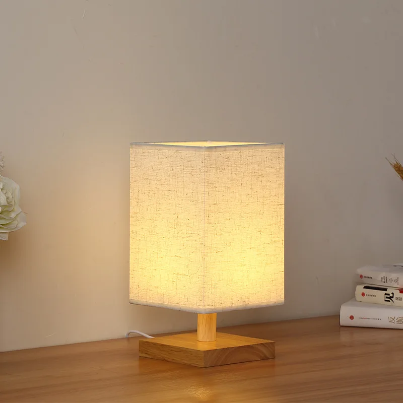 Nordic Square Modern Minimalist Bedroom Bedside Lamp Dimmable Solid Wood Table Lamp LED Nightlight Home Decoration Birthday Gift 
Nordic Square Modern Minimalist Bedroom Bedside Lamp Dimmable Solid Wood Table Lamp LED Nightlight Home Decoration Birthday Gift
