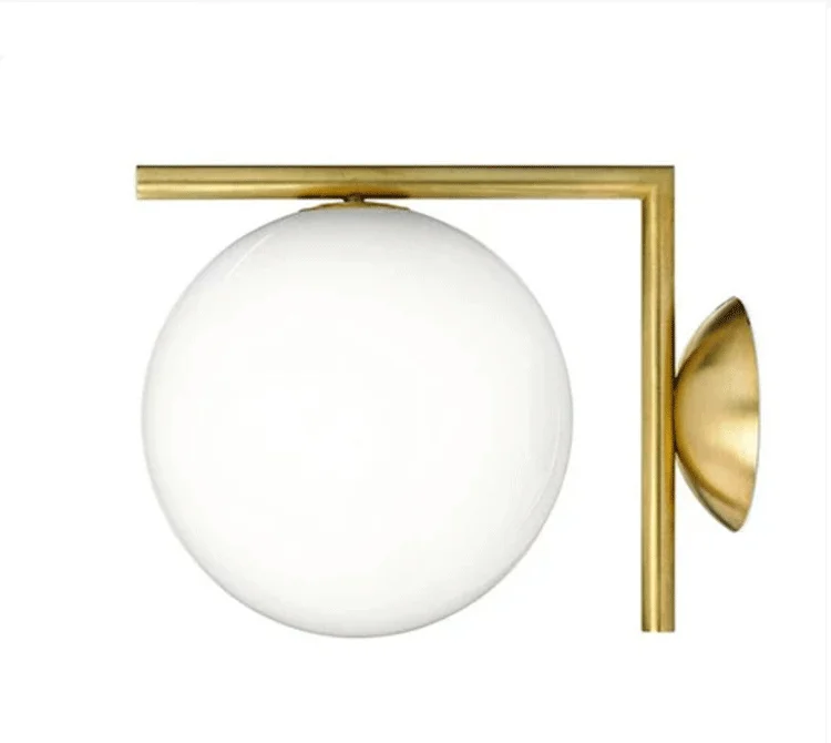 Model Room simple hardware glass wall lamp American designer modern living room bedroom bedside study corridor wall lamp
Model Room simple hardware glass wall lamp American designer modern living room bedroom bedside study corridor wall lamp