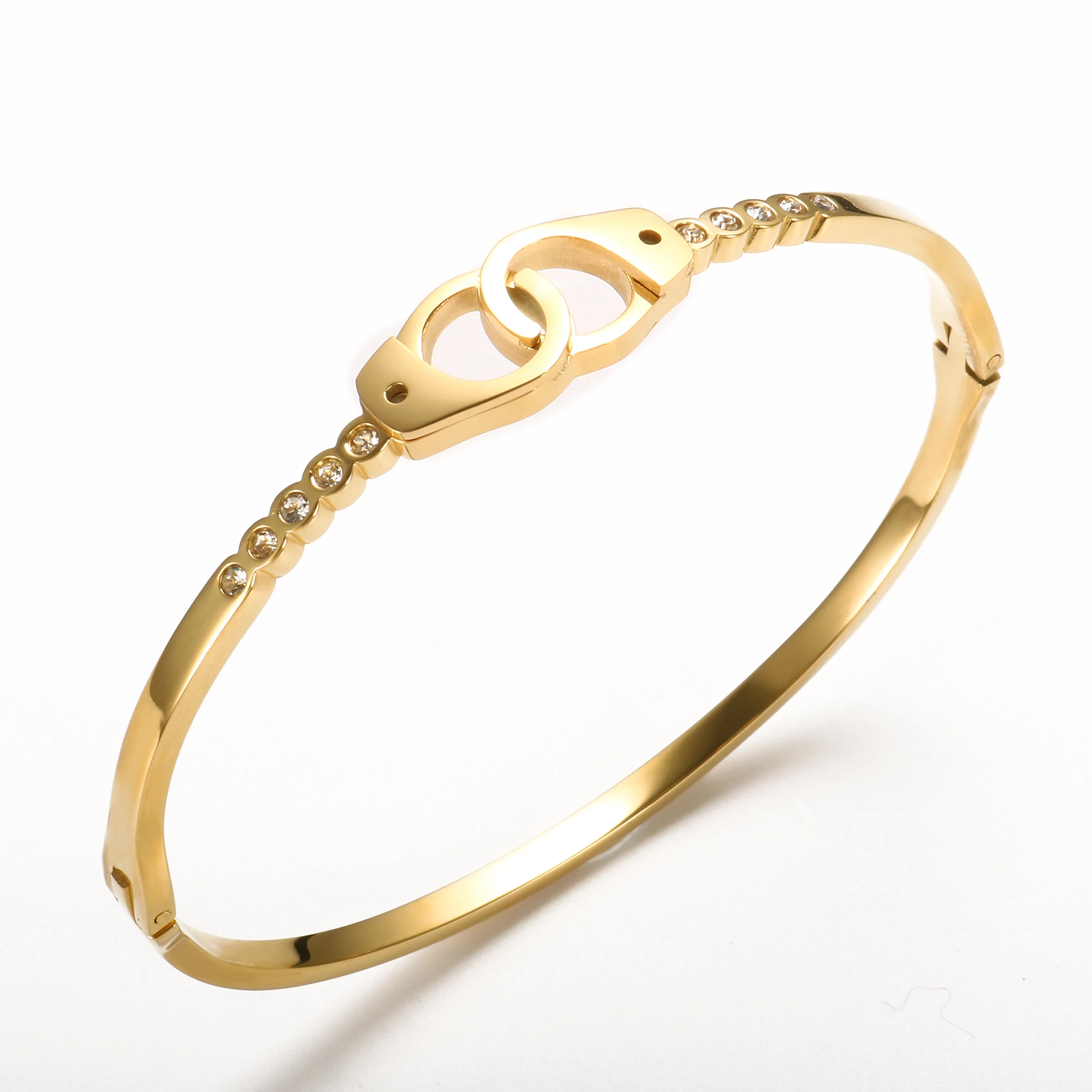 Simple Handcuffs CZ Crystal Stainless Steel Bangles For Women Men Fashion Charm Bracelet Accessories Couple Wrist Jewelry Gifts
Simple Handcuffs CZ Crystal Stainless Steel Bangles For Women Men Fashion Charm Bracelet Accessories Couple Wrist Jewelry Gifts