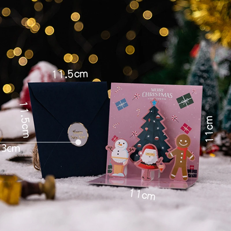 Merry Christmas Greeting Card With Envelope Santa Snowman Christmas Tree 3D Pop UP Party Invitation Gifts Folding Type Postcard
Merry Christmas Greeting Card With Envelope Santa Snowman Christmas Tree 3D Pop UP Party Invitation Gifts Folding Type Postcard