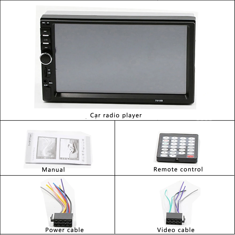 2 Din Car Radio Stereo Receiver 7" Hd Bluetooth Fm Audio Mp5 Player Autoradio Support Rear View Camera 7018b
2 Din Car Radio Stereo Receiver 7" Hd Bluetooth Fm Audio Mp5 Player Autoradio Support Rear View Camera 7018b
