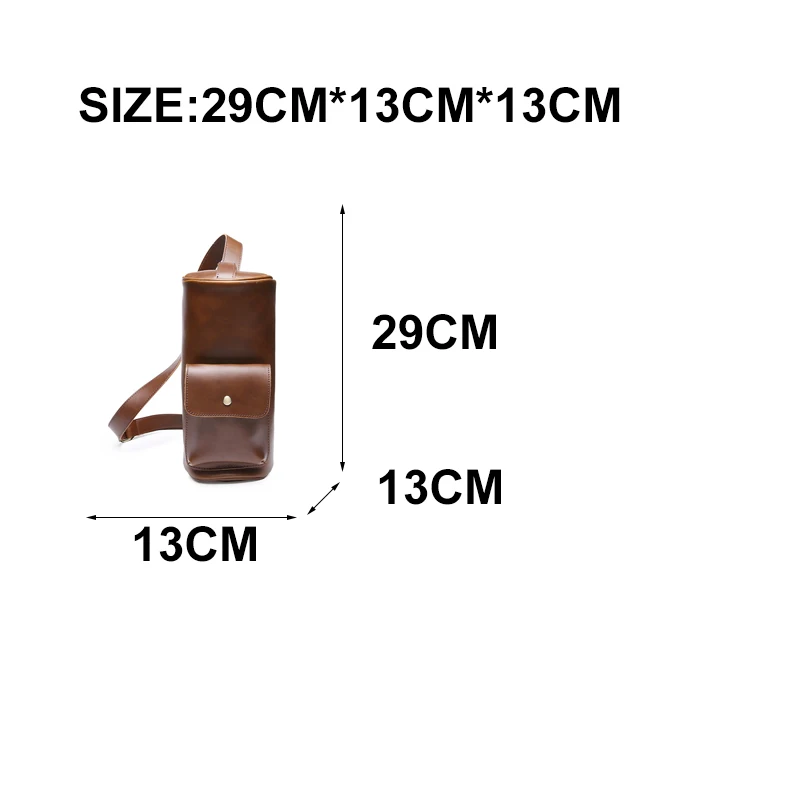 Retro Men's Bags Casual Chest Bag Fashionable Cylinder Bag Small Sling Bag Personality Leather Shoulder Bags New Trendy Handbags
Retro Men's Bags Casual Chest Bag Fashionable Cylinder Bag Small Sling Bag Personality Leather Shoulder Bags New Trendy Handbags