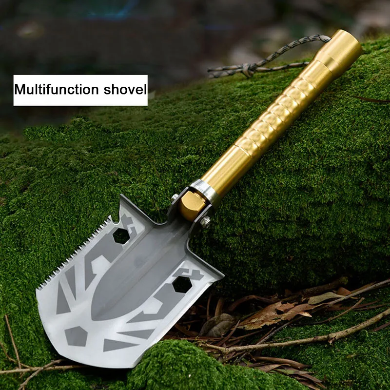Mini Garden Camping Aluminium Alloy Handle Shovels Multifunctional Chinese Military Folding Shovel Outdoor Survival Pocket Tools
Mini Garden Camping Aluminium Alloy Handle Shovels Multifunctional Chinese Military Folding Shovel Outdoor Survival Pocket Tools