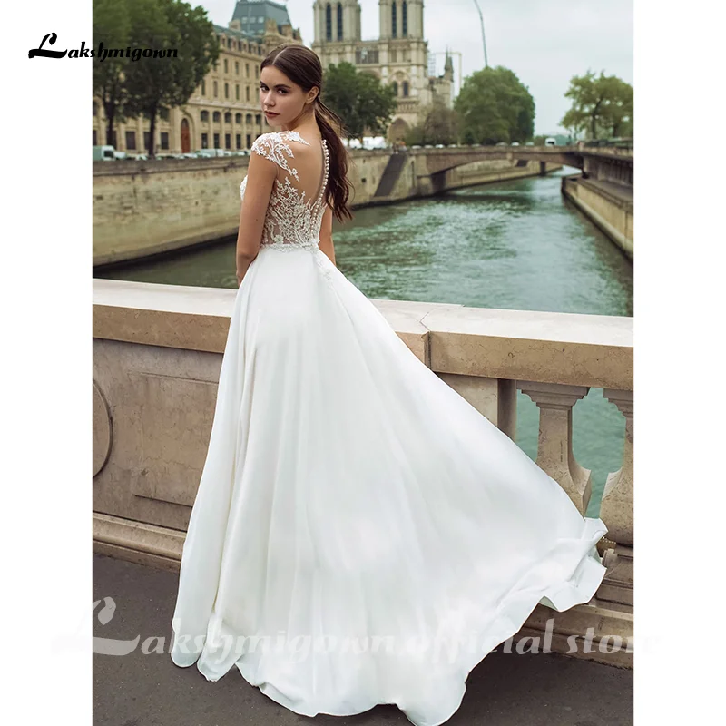 Sexy Split off Beach Wedding Dress Plunging Illusion Sweetheart Boho Chiffon A-Line Bridal Dress vestido de novia
Sexy Split off Beach Wedding Dress Plunging Illusion Sweetheart Boho Chiffon A-Line Bridal Dress vestido de novia