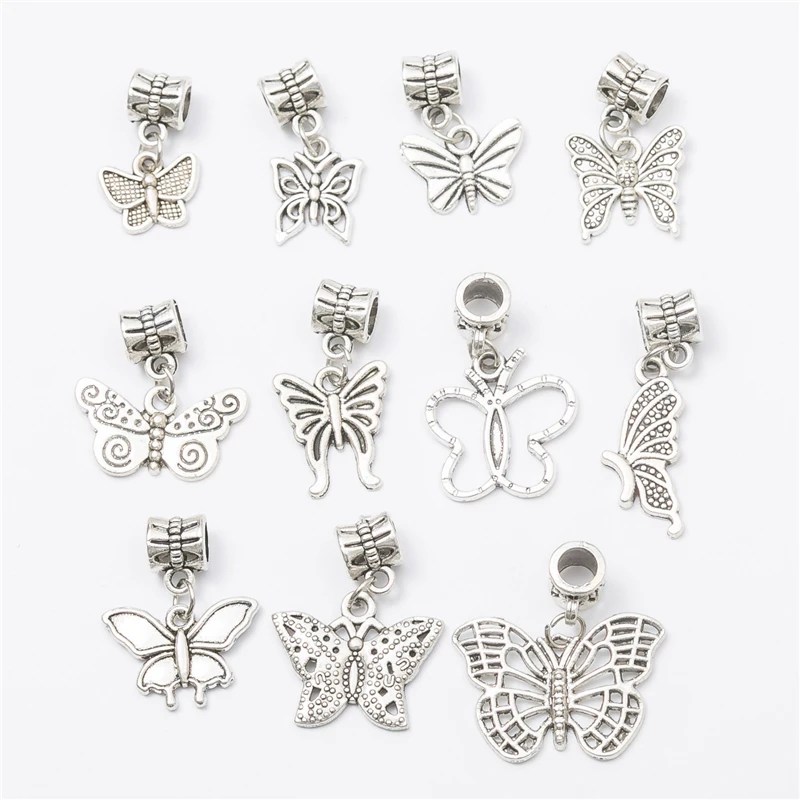 DoreenBeads Zinc Alloy European Style Large Hole Charm Bail Beads Butterfly Animal Silver Color Mixed 1 Set (Approx 11 PCs)
DoreenBeads Zinc Alloy European Style Large Hole Charm Bail Beads Butterfly Animal Silver Color Mixed 1 Set (Approx 11 PCs)