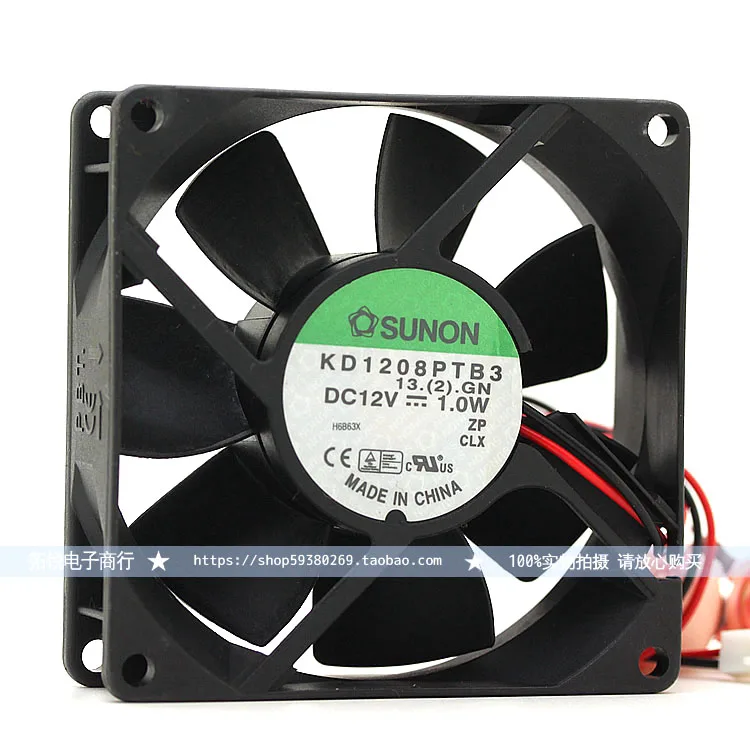 SUNON KD1208PTB3 1,0 Вт 8025 8 см 12 В ультратихий Вентилятор охлаждения шасси компьютера
SUNON KD1208PTB3 1,0 Вт 8025 8 см 12 В ультратихий Вентилятор охлаждения шасси компьютера