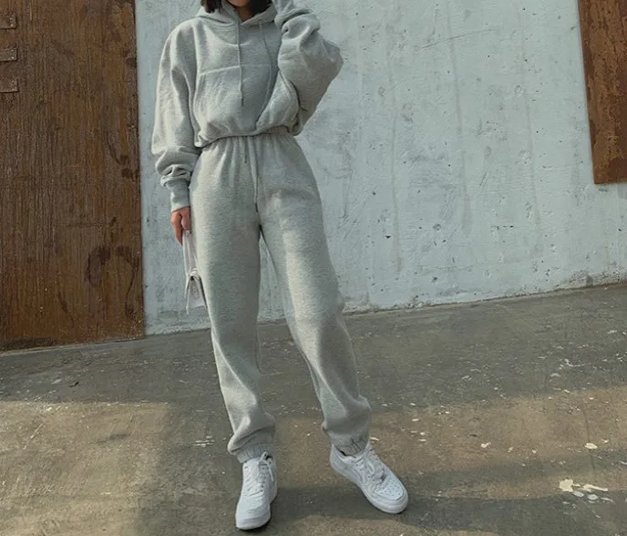 2020 Women Two Piece Set Outfits Autumn Women's Tracksuit Oversized Hoodie And Pants Casual Sport Suit Winter 2 Piece Woman Set
2020 Women Two Piece Set Outfits Autumn Women's Tracksuit Oversized Hoodie And Pants Casual Sport Suit Winter 2 Piece Woman Set