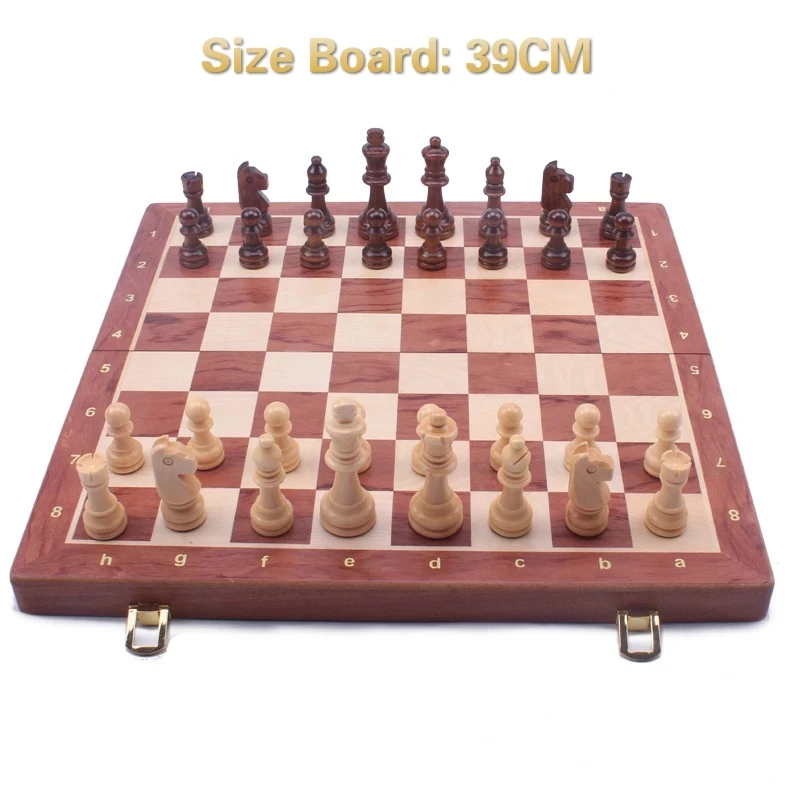 Walnut Chess Set High Quality Wooden Folding Large Chess Set Handwork Solid Wood Pieces Walnut Chess board 39CM King Size 8CM
Walnut Chess Set High Quality Wooden Folding Large Chess Set Handwork Solid Wood Pieces Walnut Chess board 39CM King Size 8CM