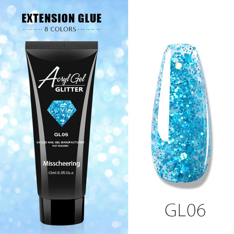 Blue Glitter Nail Acrylic Gel For Nails Extension Finger Nail Art Manicure Acryl Gel Varnish Hybrid 15ML UV Gel Polish Extension
Blue Glitter Nail Acrylic Gel For Nails Extension Finger Nail Art Manicure Acryl Gel Varnish Hybrid 15ML UV Gel Polish Extension