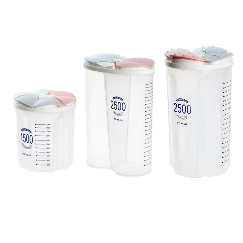 Sealed Storage Box Crisper Grains Food Receiving Box Storage Tank Jar Household Kitchen Containers 2/3/4 Grid
Sealed Storage Box Crisper Grains Food Receiving Box Storage Tank Jar Household Kitchen Containers 2/3/4 Grid