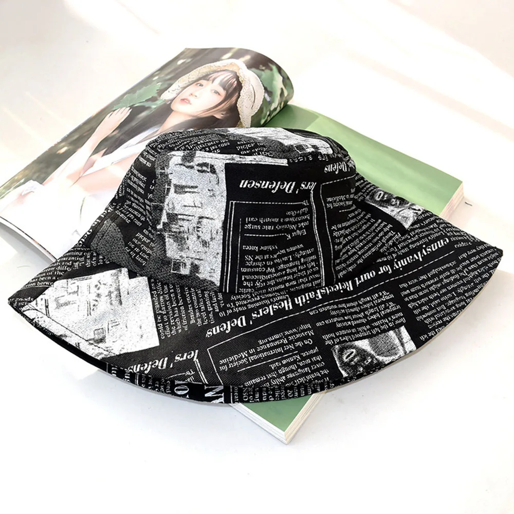 Newspaper Pattern Hat Outdoor Sun Hat Color Printing Hat Beach Fishing Hat Fashion Fisherman Hat New Popular Bucket Hat
Newspaper Pattern Hat Outdoor Sun Hat Color Printing Hat Beach Fishing Hat Fashion Fisherman Hat New Popular Bucket Hat