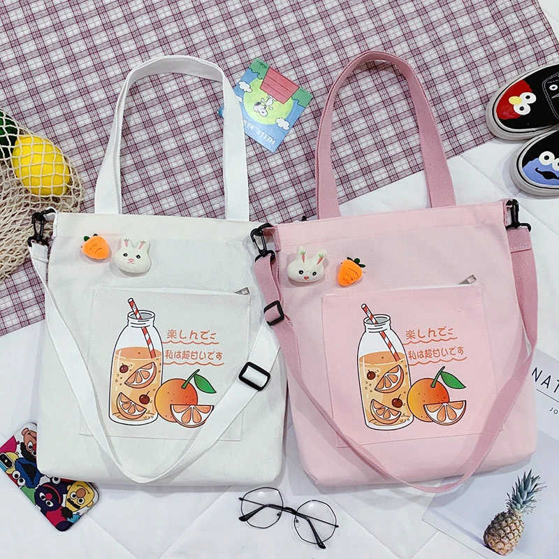 2021 New Bag Girls Handbags Summer Female Cartoon Oranges Shoulder Bag Women'S Canvas Shopper Bag With Print Shoppers Tote
2021 New Bag Girls Handbags Summer Female Cartoon Oranges Shoulder Bag Women'S Canvas Shopper Bag With Print Shoppers Tote