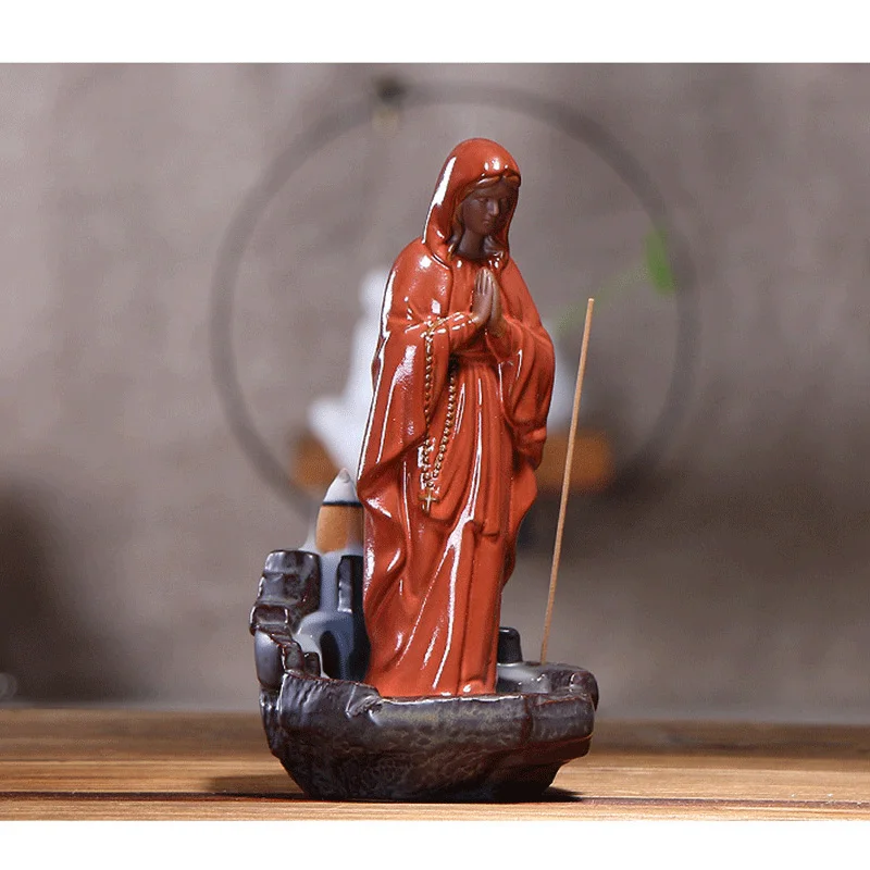 Creatives Incense Burners Jesus Virgin Backflow Home Decoration Censer Religious Figurine For Home Ornament EJ
Creatives Incense Burners Jesus Virgin Backflow Home Decoration Censer Religious Figurine For Home Ornament EJ