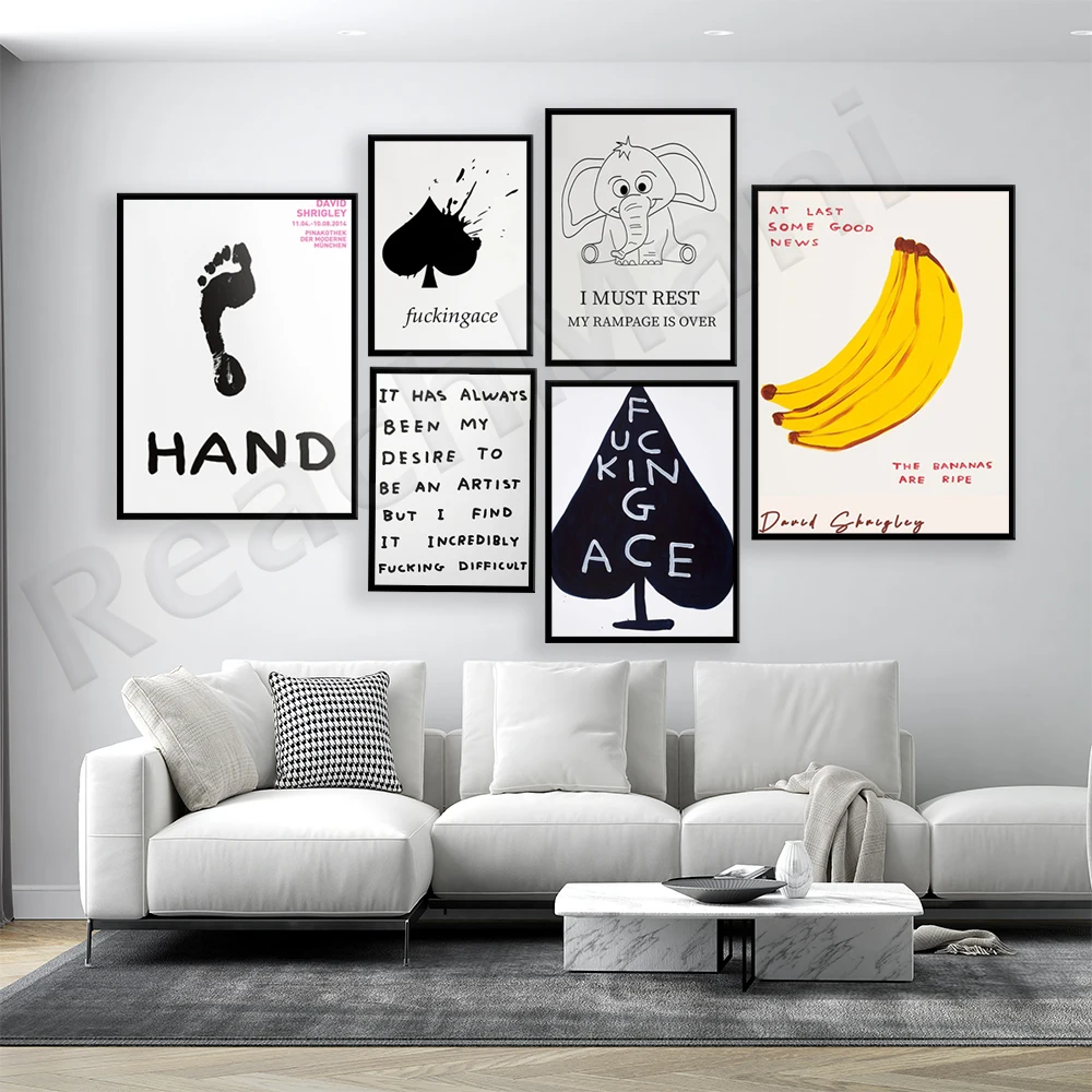 David Shrigley style poster, bananas are ripe, David Shrigley Ace,-I must rest, my rage is over, prints, posters
David Shrigley style poster, bananas are ripe, David Shrigley Ace,-I must rest, my rage is over, prints, posters