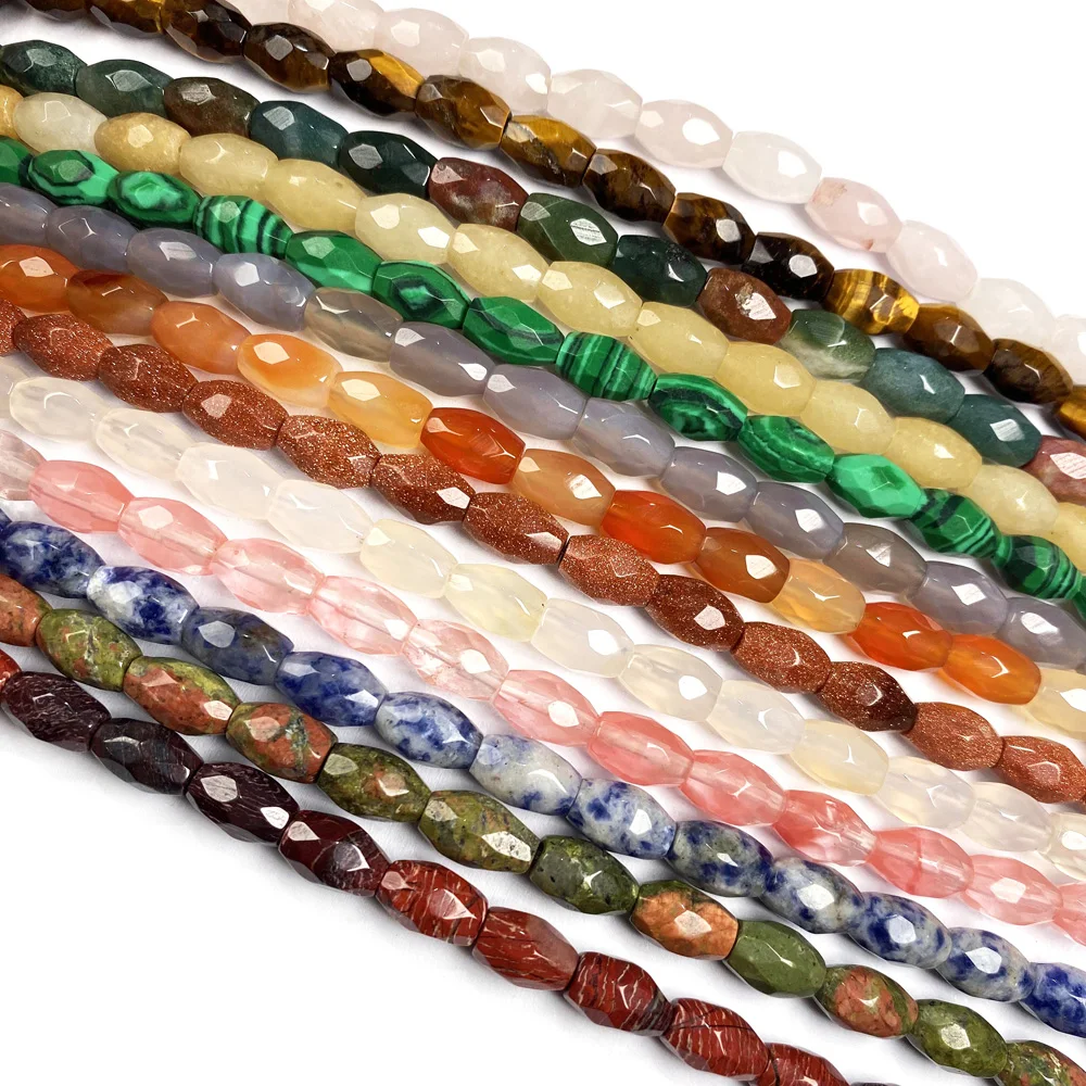22pcs Small Faceted Beads Natural Stone Agates Bead Columnar for Jewelry Making Necklace Bracelet Accessories 6x9mm Length 20cm
22pcs Small Faceted Beads Natural Stone Agates Bead Columnar for Jewelry Making Necklace Bracelet Accessories 6x9mm Length 20cm