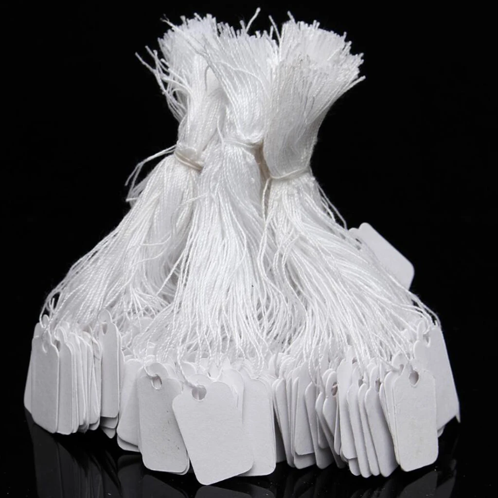 100 Pieces White Marking Tags Price Labels Writable Blank Labeling Display Tags with Hanging String, (23 x 13 mm)
100 Pieces White Marking Tags Price Labels Writable Blank Labeling Display Tags with Hanging String, (23 x 13 mm)