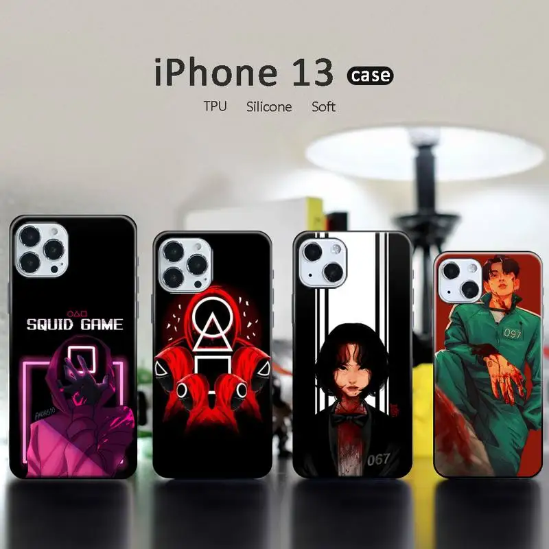 Squid Game Round Six Phone Case for iphone 13 12 11 pro mini XS max 6 6s 7 8 plus X XR soft TPU coque shell funda soft Horror
Squid Game Round Six Phone Case for iphone 13 12 11 pro mini XS max 6 6s 7 8 plus X XR soft TPU coque shell funda soft Horror