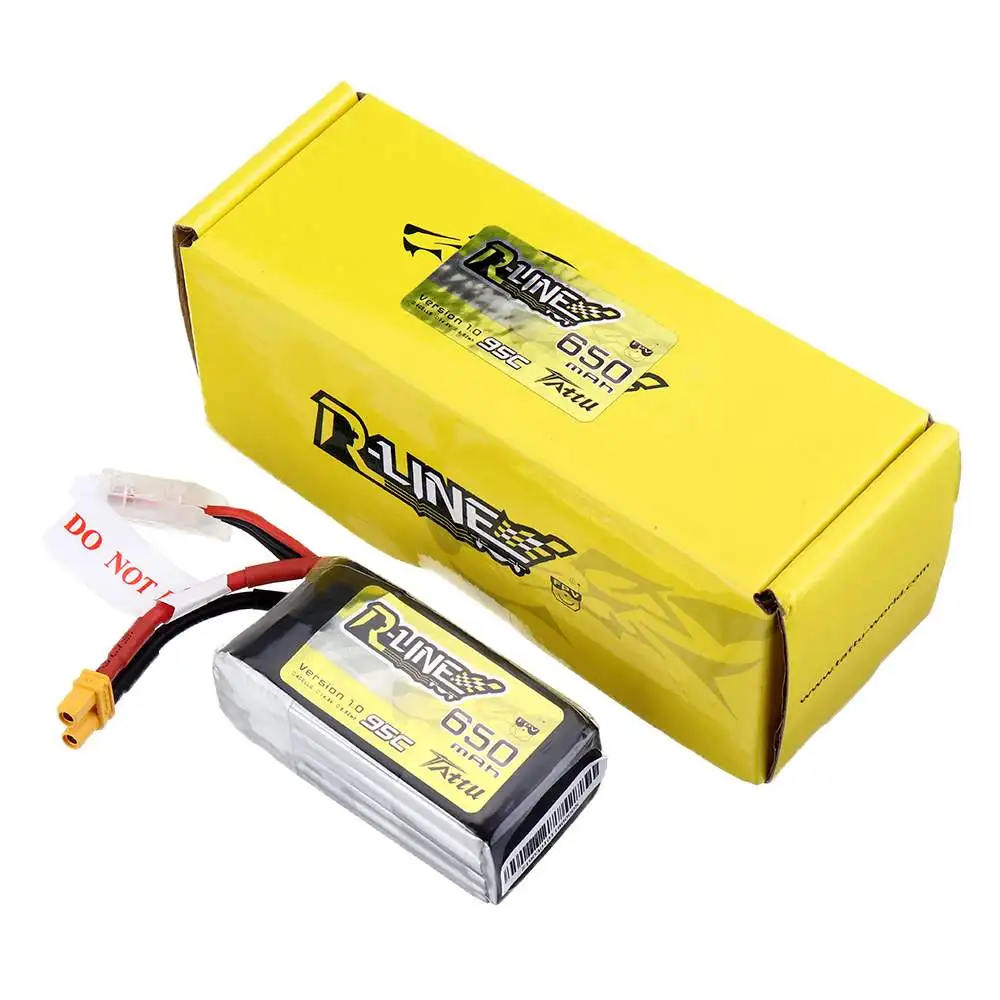 Gens Ace Tattu R-Line 1.0 LiPo Rechargeable Battery 650/750/850mah 95C 3S 4S 6S1P for RC FPV Racing Drone Quadcopter
Gens Ace Tattu R-Line 1.0 LiPo Rechargeable Battery 650/750/850mah 95C 3S 4S 6S1P for RC FPV Racing Drone Quadcopter
