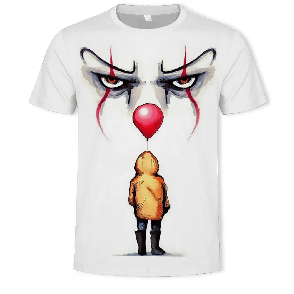 2021 New Clown Series Men's T-shirt Funny Clown Face Tops 3D Printed Fashion Short-sleeved Round Neck Shirt Men clothing Tops
2021 New Clown Series Men's T-shirt Funny Clown Face Tops 3D Printed Fashion Short-sleeved Round Neck Shirt Men clothing Tops