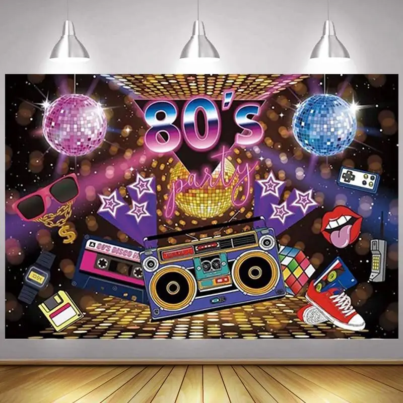80's Photo Backdrop Boys Girls Disco Happy Party Record Dance Decor Hip Hop Photography Backgrounds Banner
80's Photo Backdrop Boys Girls Disco Happy Party Record Dance Decor Hip Hop Photography Backgrounds Banner