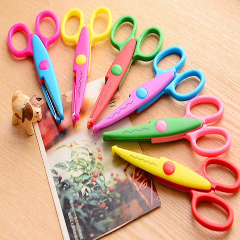 Kids Laciness Scissors Metal & Plastic DIY Crafts Scrapbooking Handmade Card Photo Pattern Scissors Cartoons Lace Scissors 
Kids Laciness Scissors Metal & Plastic DIY Crafts Scrapbooking Handmade Card Photo Pattern Scissors Cartoons Lace Scissors