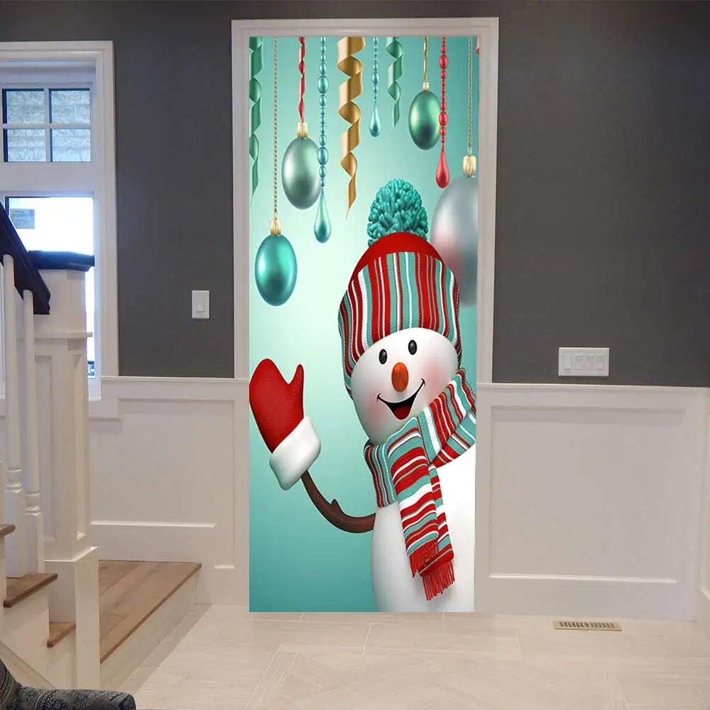 3D creative snowman door stickers wall stickers self-adhesive waterproof removable
3D creative snowman door stickers wall stickers self-adhesive waterproof removable