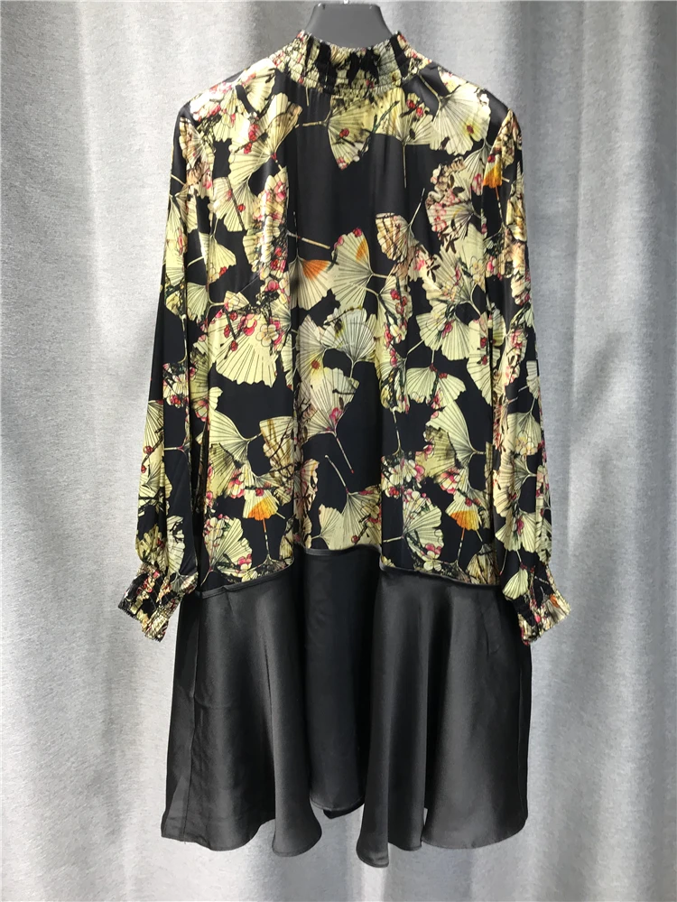 Women Dress 2021 New Summer Products Fashionable Elastic High Neck Long Sleeve Medium Length Splicing Pullover Skirt 
Women Dress 2021 New Summer Products Fashionable Elastic High Neck Long Sleeve Medium Length Splicing Pullover Skirt