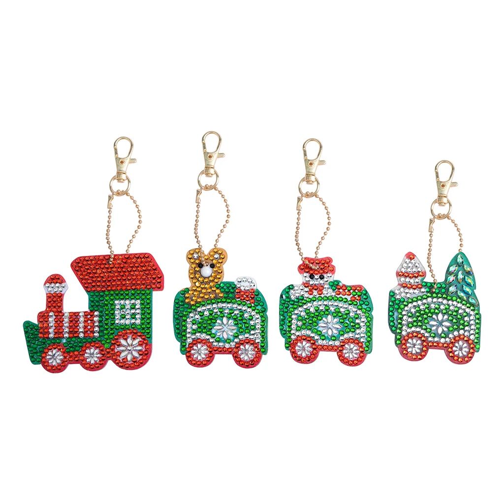 4Pcs DIY Full Drill Shaped Diamond Painting Christmas Car Keychains Animal Women Bag Pendant Ornament Jewelry Key Ring Products
4Pcs DIY Full Drill Shaped Diamond Painting Christmas Car Keychains Animal Women Bag Pendant Ornament Jewelry Key Ring Products
