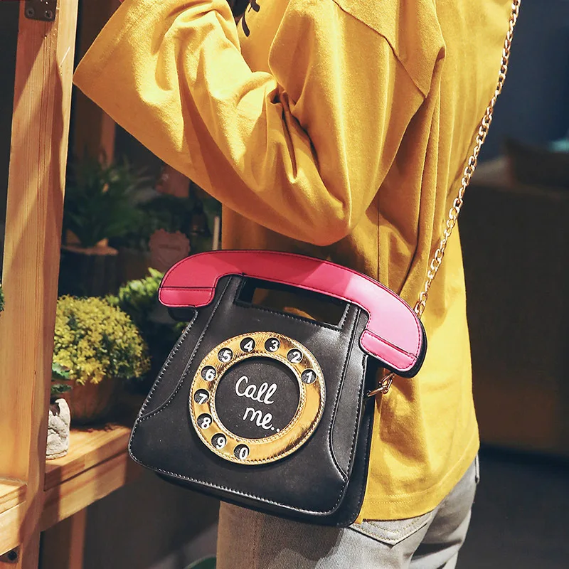 Fashion Women Luxury Handbags Call Phone Design Shoulder Bag Creative Metal Chain Cross-body Bag Female Call me Women Purse
Fashion Women Luxury Handbags Call Phone Design Shoulder Bag Creative Metal Chain Cross-body Bag Female Call me Women Purse