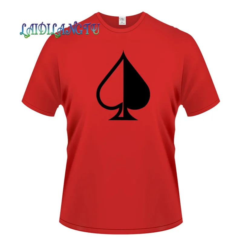 ace of spades half Casual Short Sleeve Printed T-Shirt Men Cotton Top Tees Summer Fashion Clothes
ace of spades half Casual Short Sleeve Printed T-Shirt Men Cotton Top Tees Summer Fashion Clothes