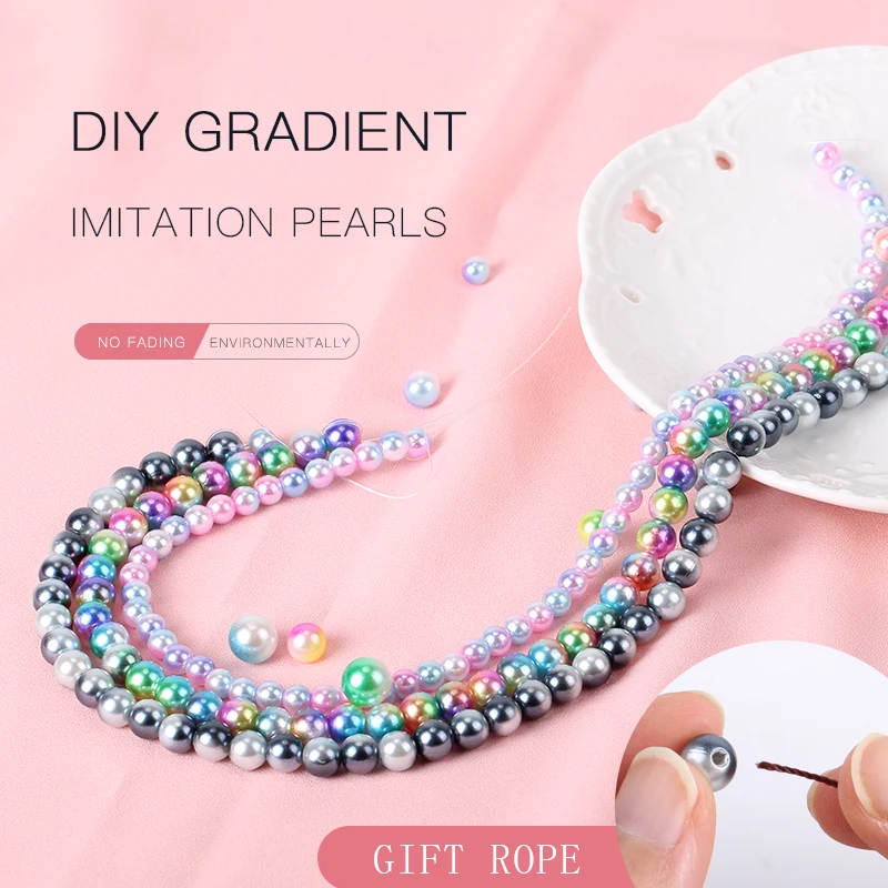 Multicolor straight hole beads DIY jewelry perforation loose beads gradient beads Environmentally imitation pearl 250g
Multicolor straight hole beads DIY jewelry perforation loose beads gradient beads Environmentally imitation pearl 250g