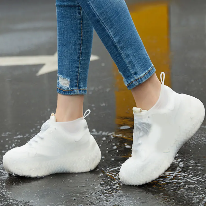1 pair Thicken Silicone Rain Boots Waterproof Shoe Cover Unisex Shoes Protectors Transparent Non-Slip Rainproof Rain Boots
1 pair Thicken Silicone Rain Boots Waterproof Shoe Cover Unisex Shoes Protectors Transparent Non-Slip Rainproof Rain Boots