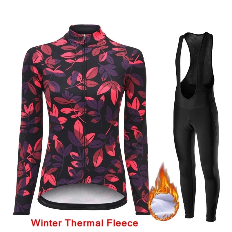 

2022 г., зимний женский велосипедный костюм для команды, комплект из теплого флиса с длинным рукавом, горный велосипед, велокостюм, велосипедн...