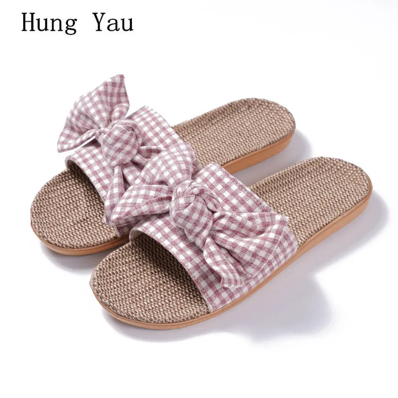 Women Sandals Slippers Shoes Butterfly-knot Flips Flops Hemp Summer Indoor Non-slip Female Fashion Slides Ladies Flat
Women Sandals Slippers Shoes Butterfly-knot Flips Flops Hemp Summer Indoor Non-slip Female Fashion Slides Ladies Flat