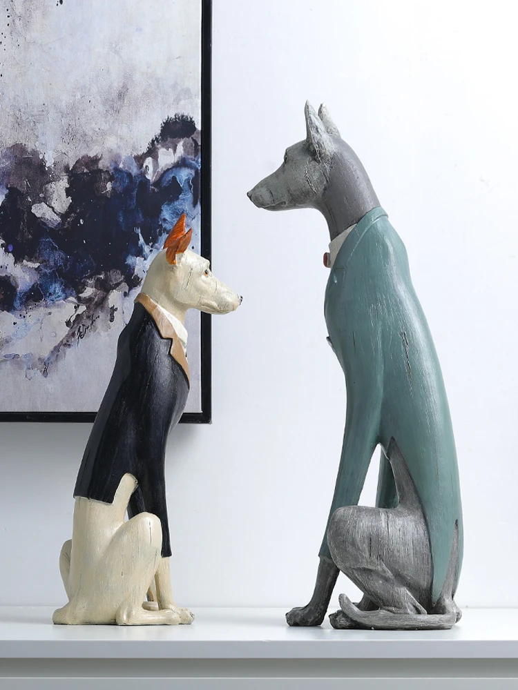 Rural Simple Fashion Creative Home Decoration Simulation Animal Cute Doberman Dog Ornaments Living Room
Rural Simple Fashion Creative Home Decoration Simulation Animal Cute Doberman Dog Ornaments Living Room