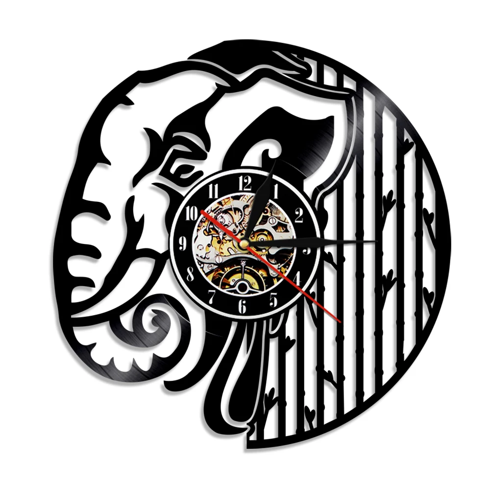 Elephant Silhouette Art Decorative Wall Clock Modern Design Wild Animal Vinyl Record Wall Clock Nursery Wall Decor For Room
Elephant Silhouette Art Decorative Wall Clock Modern Design Wild Animal Vinyl Record Wall Clock Nursery Wall Decor For Room