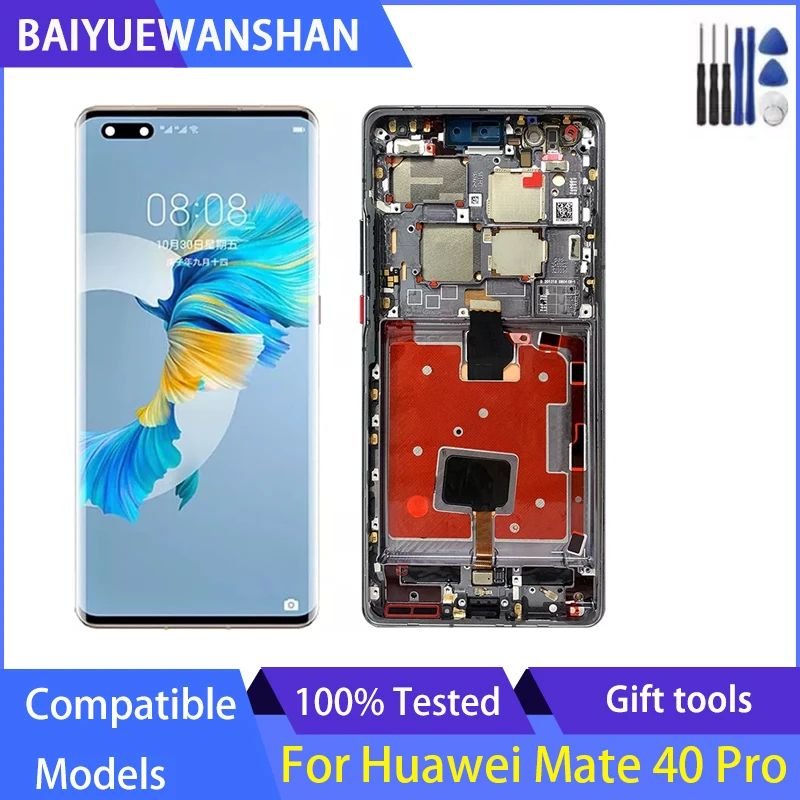 

original For Huawei Mate 40 Pro LCD Display With Touch Screen Digitizer Assembly Replacment Mate 40 Pro Display Mate40 Pro LCD